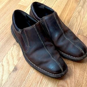 ✅ JOHNSTON & MURPHY Genuine Sheepskin Leather Slip On Split Toe Loafer Boots 10M